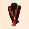 Red Beaded Necklace