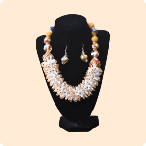 White Beaded Necklace